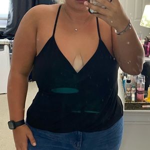 Black tank top